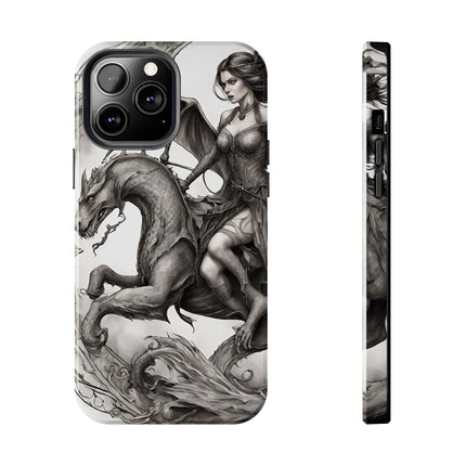 DRAGON AND MORPHING REPTILIAN BEAUTY Phone Case