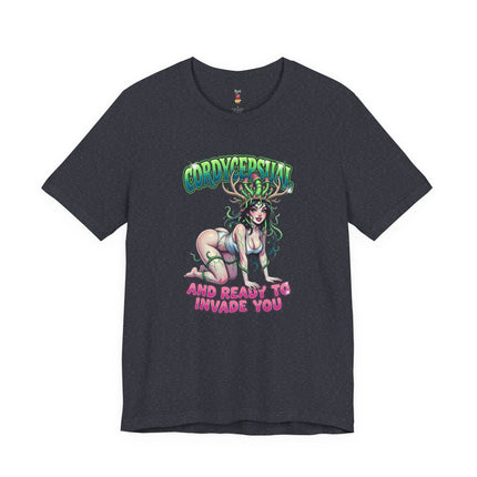 CORDYSEPSUAL...AND READY TO INVADE YOU T-Shirt Provocative Seductive Sexy Cartoon Tee