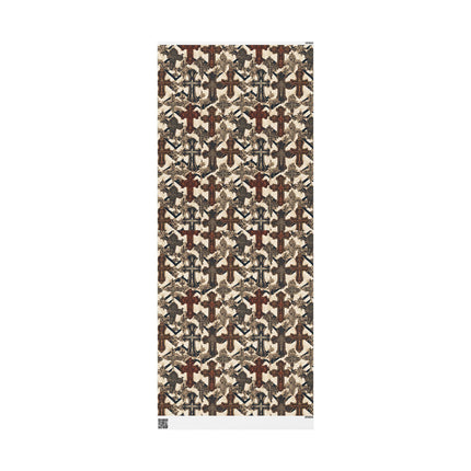 Beautiful Wrapping Paper, Cross Gift Wrap, Christmas Holiday Paper, Religious Gift Wrap, Gothic Wrapping Paper