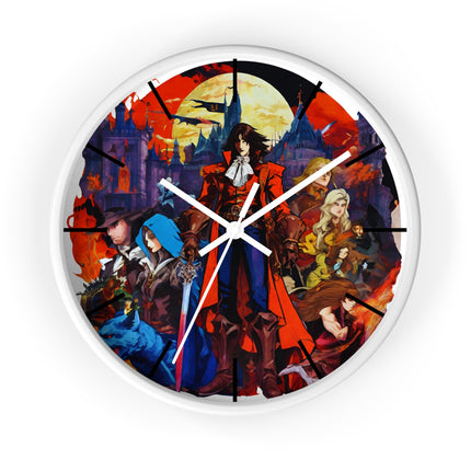 ALLIANCE AGAINST EVIL Video Game Inspired Abstract Collage Wall Art Clock