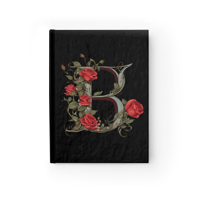 Personalized Letter B Diary | Custom Companion Journal | Hardcover Daily Life Log Black Book | Birthday, Wedding, Grandma, Grandmother Gift