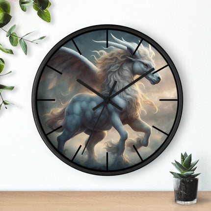 MAJESTIC MYTHS PEGASUS Wall Clock - Greek Mythology Fantasy Decor