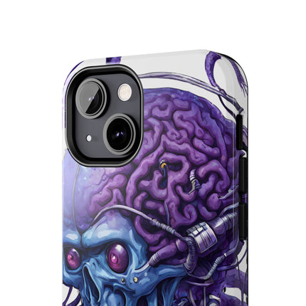 BLUE ALIEN SKULL Phone Case
