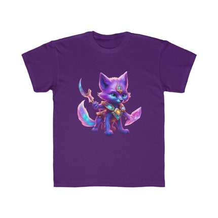 NEON PURPLE CENTAUR CRYSTAL FOX Girls Tshirt