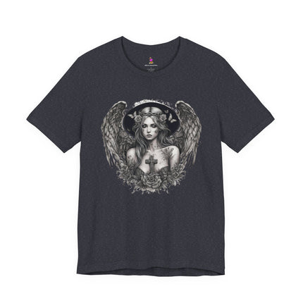 BROKEN BUTTERFLY ANGEL T-Shirt - Damaged Beauty Spiritual Art Tee