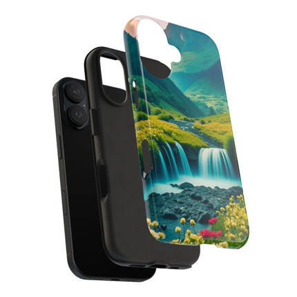 FLOWER CASCADE MOUNTAINS Phone Case