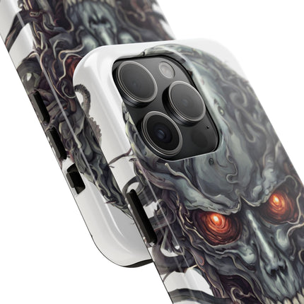 TENTACLED METAL ALIEN SKULL Phone Case