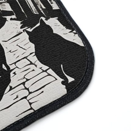 Car Decor | Cat Floor Mat | Town Cats Auto Carpet | Shadow Cat Alley Felines Automobile Art | Daily Travel | Car Lovers Gift