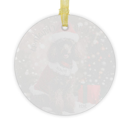 PERSONALIZED POODLE Christmas Ornament