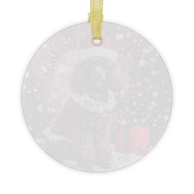 PERSONALIZED POODLE Christmas Ornament