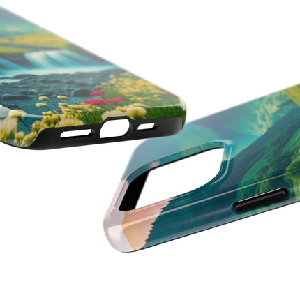 FLOWER CASCADE MOUNTAINS Phone Case