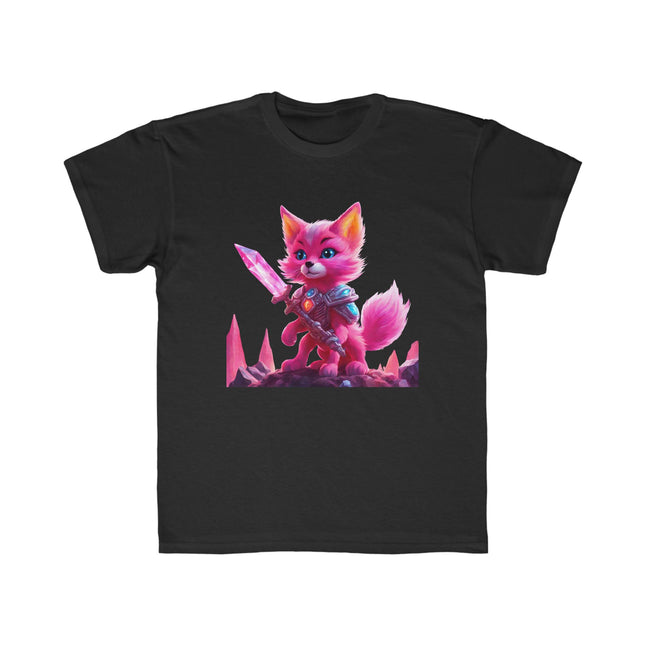 NEON PINK CENTAUR CRYSTAL FOX Girls Tshirt