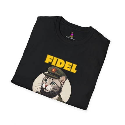Funny Fidel Catstro Tee, Political Parody Unisex Shirt, Communist Leader Spoof Top, Rebellion Gift, Revolution Wear, Protest Apparel