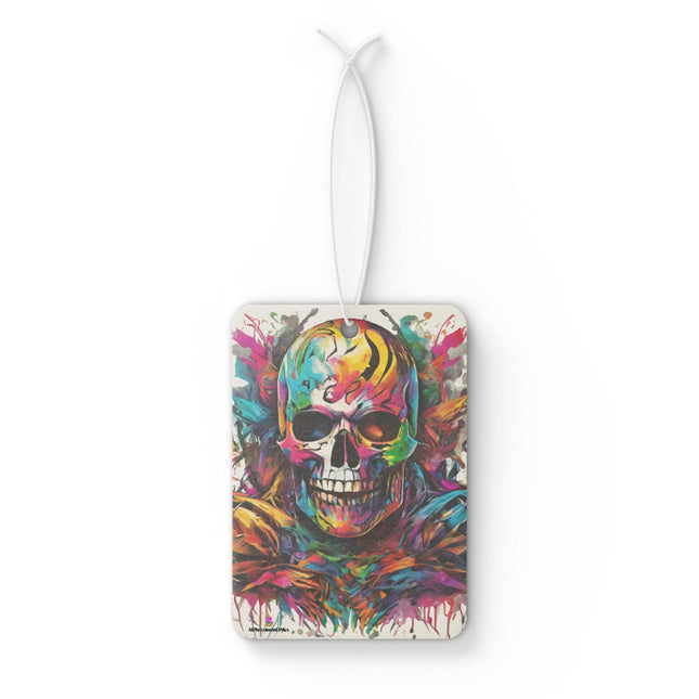 SKELETON EVIL WARRIOR 80's Cartoon Splash Graffiti Air Freshener