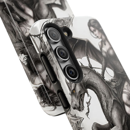 DRAGON AND MORPHING REPTILIAN BEAUTY Phone Case