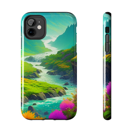 RIVER SPRING FLOWER VALLEY Phone Case