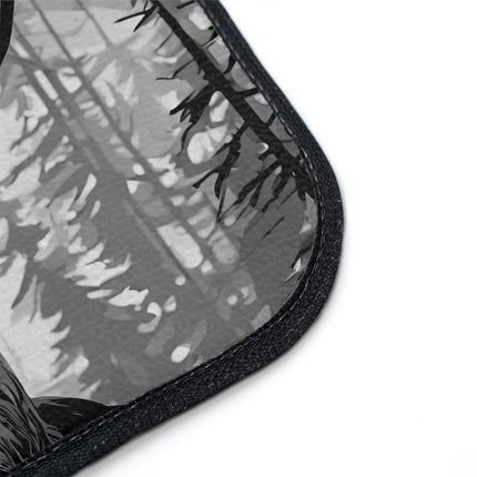 Big Buck Deer Hunter Car Floor Mat | Winter Woods Snow Hunting Scene Auto Carpeting | Car Lovers Gift