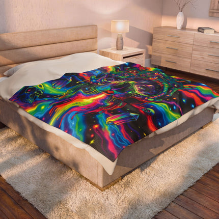 PSYCHEDELIC MIND BENDING PORTAL GODDESS Trippy Blanket