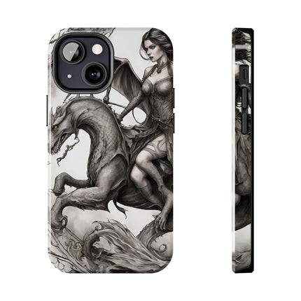 DRAGON AND MORPHING REPTILIAN BEAUTY Phone Case