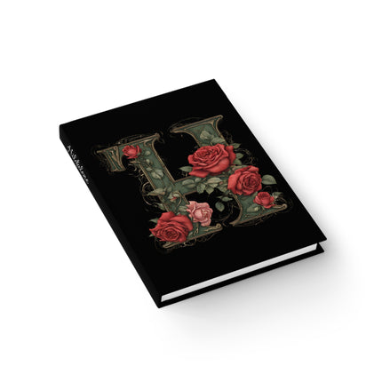 PERSONALIZED LETTER H DIARY Custom Journal