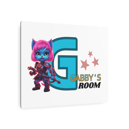 CUSTOM Warrior Cat PERSONALIZED Girls Child Bedroom Metal Art Sign (ADD NAME)