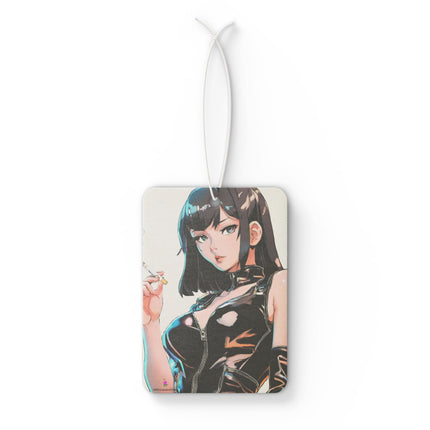 Cigarette Smoking Anime Girl Car Air Freshener