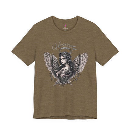 HEAVENLY Butterfly Winged Angel T-Shirt - Beautiful Spiritual Art Tee