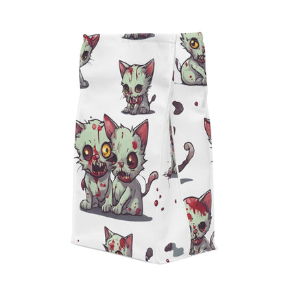 Zombie Cat Lunch Bag, Cute Walking Dead Kittens Polyester Insulated Food Carrier, Child Adult & Teen Work Office School Gift Meal Traveler