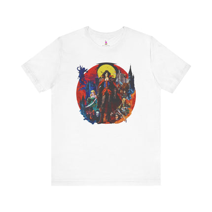 ALIGNED UNDER THE LIGHT OF THE MOON Video Game Inspired T-Shirt - Lunar Gaming Art Tee