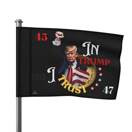 President Donald Trump Fist Pump House Flag |  2024 Election God Banner | Freedom Fight Christian American Loving Religion Voter Yard Gift