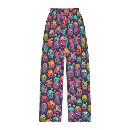Kids Zombie Pajama Pants | Vintage 90's Style Retro Monster Gross Out Bed Time Wear | Cute Furry Fuzzy Yucky Beast Child Night Bottoms
