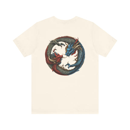 CHINESE DRAGON YIN TANG T-Shirt - Traditional Asian Dragon Art Tee