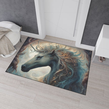 Majestic Myths Car Mats (Set of 4) | Mythological Stallion Horse Automobile Accessories | Front & Rear Mystic Steed Floor Auto Truck Gift