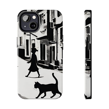 VINTAGE CITY CAT ALLEY WAY Phone Case