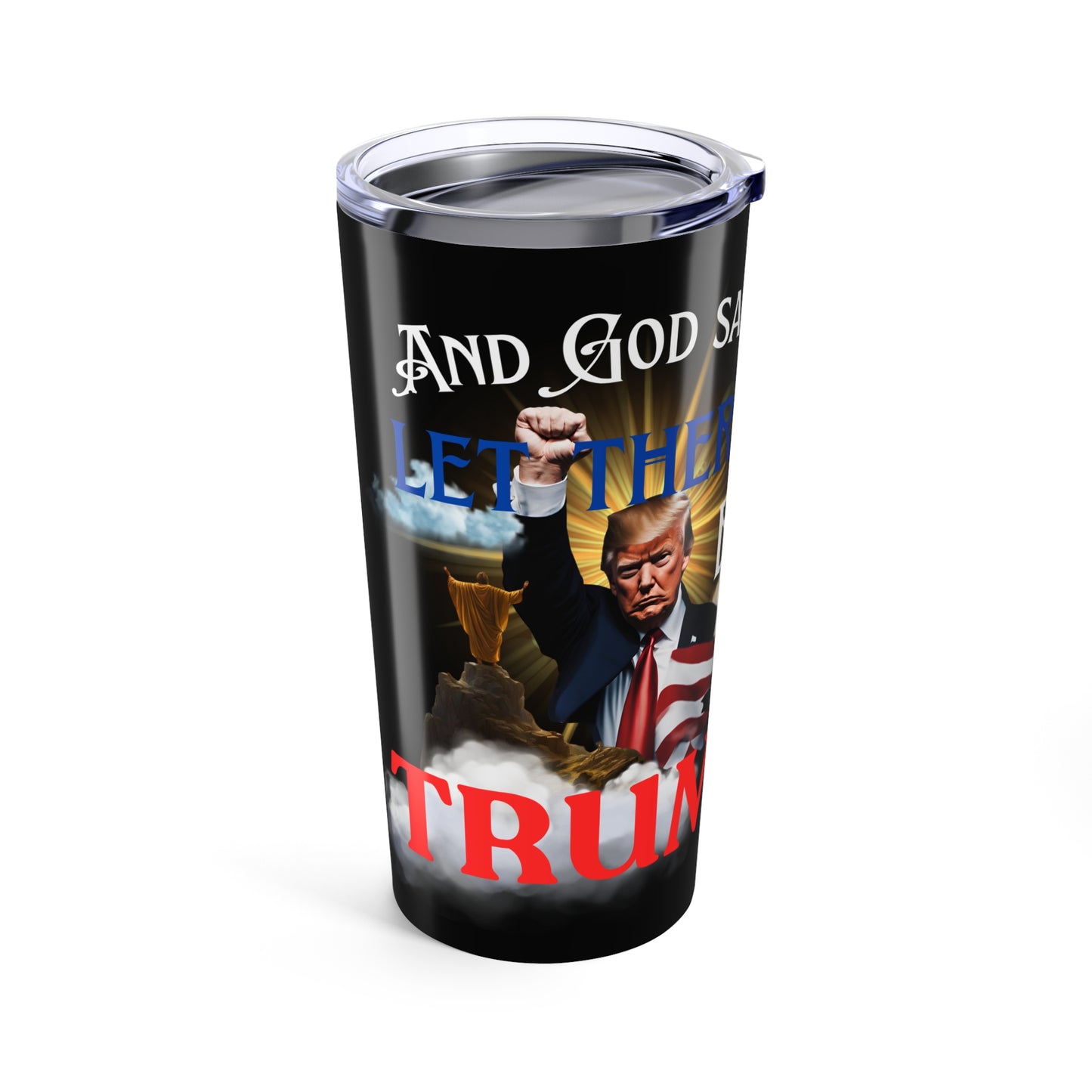 President Donald Trump Fist Pump Tumbler |  2024 Election God Tshirt | Drinking Artist Creative Imagination Gift