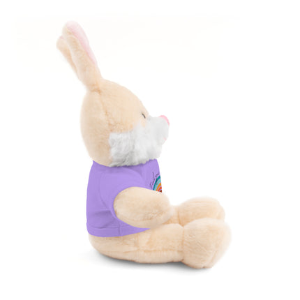 FIND YOUR INNER HAPPY PLACE Inspirational Rainbow Stuffed Animal