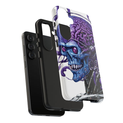 BLUE ALIEN SKULL Phone Case