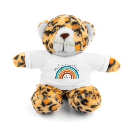 FIND YOUR INNER HAPPY PLACE Inspirational Rainbow Stuffed Animal