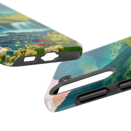 FLOWER CASCADE MOUNTAINS Phone Case