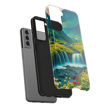 FLOWER CASCADE MOUNTAINS Phone Case