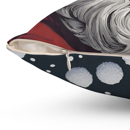 SANTA CLAUS CHRISTMAS Snowy St. Nick Pillow