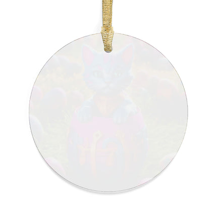 COSMIC CAT EASTER EGG Tree Ornament