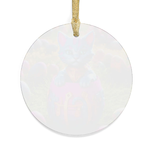 COSMIC CAT EASTER EGG Tree Ornament