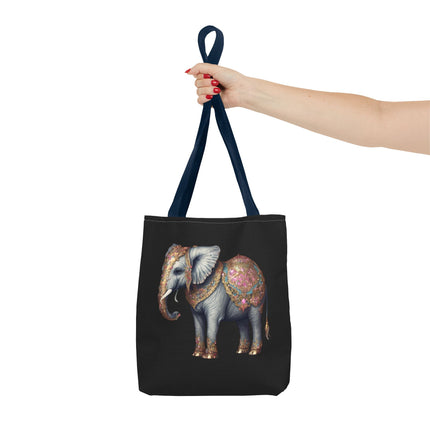 Personalized Elephant Gift Tote | Majestic Custom Grocery Bag | Jungle Lovers Office Travel Carrier | Wild Animal Business Traveler