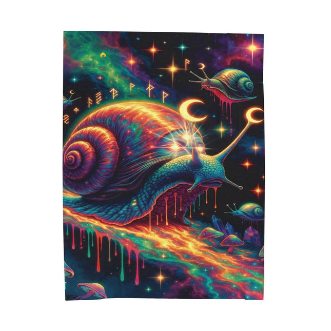 TRIPPY SNAIL GUIDER Psychedelic Blanket