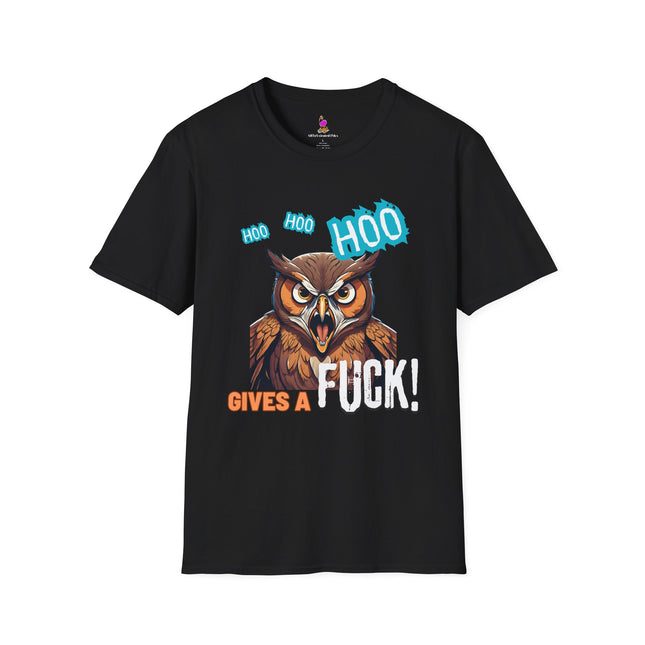 HOO GIVES A F**K! Funny Hoot Owl T-Shirt