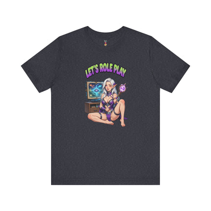 LET'S ROLE PLAY T-Shirt Provocative Seductive Sexy Cartoon Tee