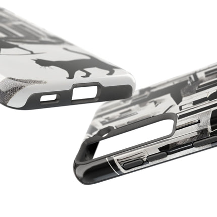 VINTAGE CITY CAT ALLEY WAY Phone Case