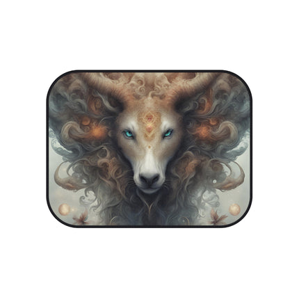 Majestic Myths Car Mats (Set of 4) | Mythological Blue Eyed Goat Automobile Accessories | Front and Rear Floor Auto Truck Gift