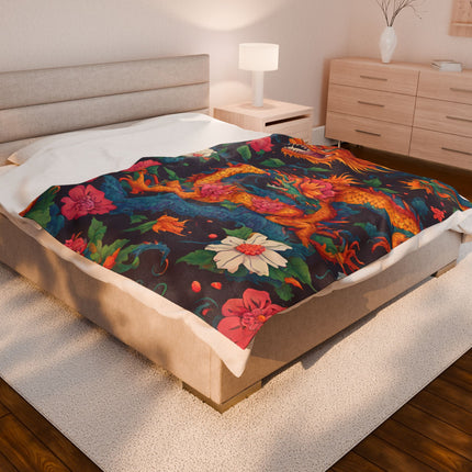 JAPANESE DRAGON FLOWER Blanket